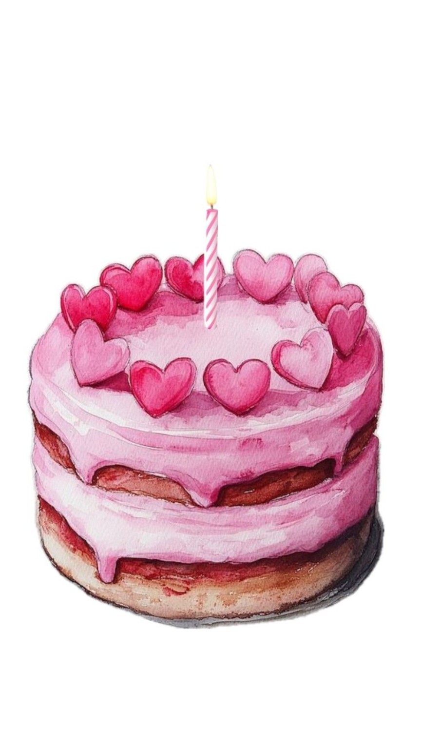 Pink cake art